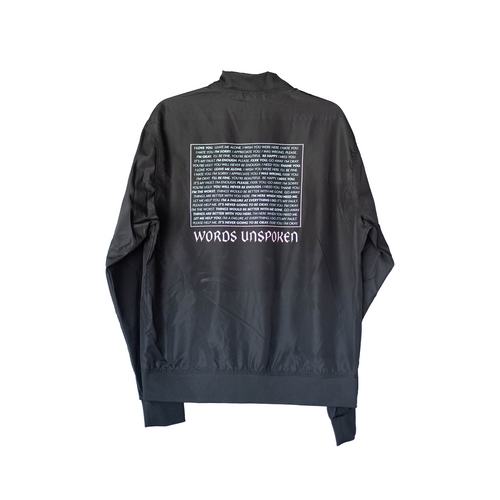 Words Unspoken Lightweight Bomber Jacket