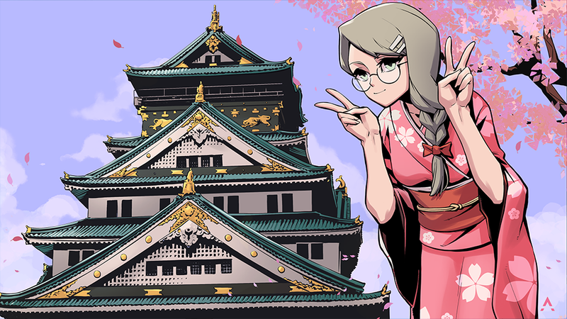 Osaka Sayo V2 Wallpaper