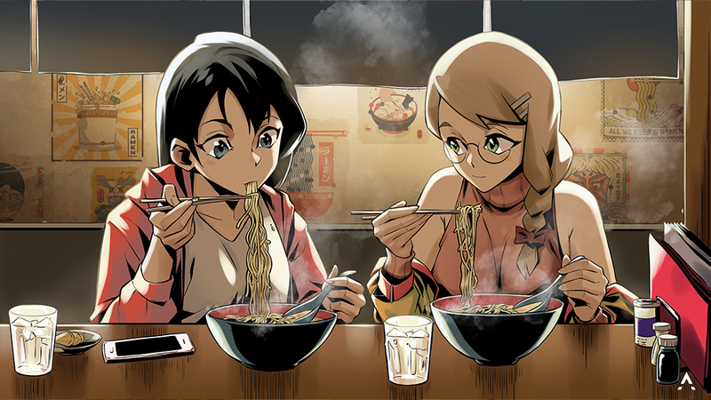 Ramen Misa x Sayo V2 Wallpaper