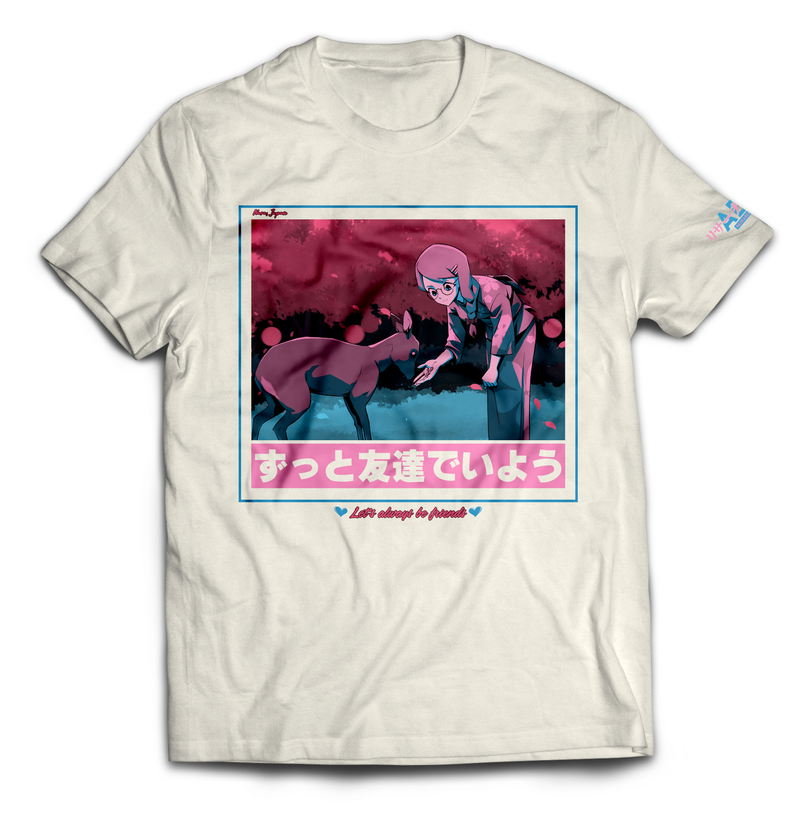 Sayo Nara Deer Park (Pink/Teal) Shirt