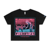 Sayo Nara Deer Park (Pink/Teal) Crop Top